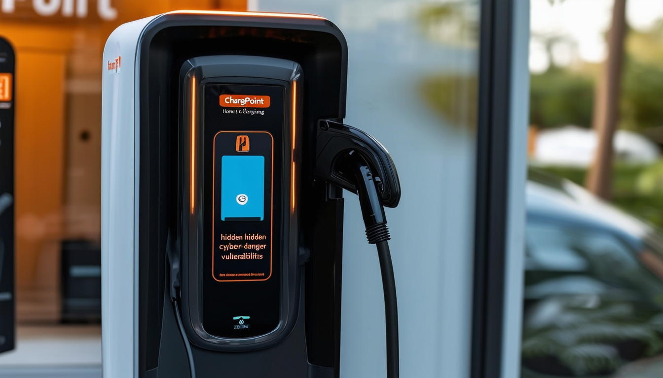 An image of a ChargePoint Home Flex charging stati